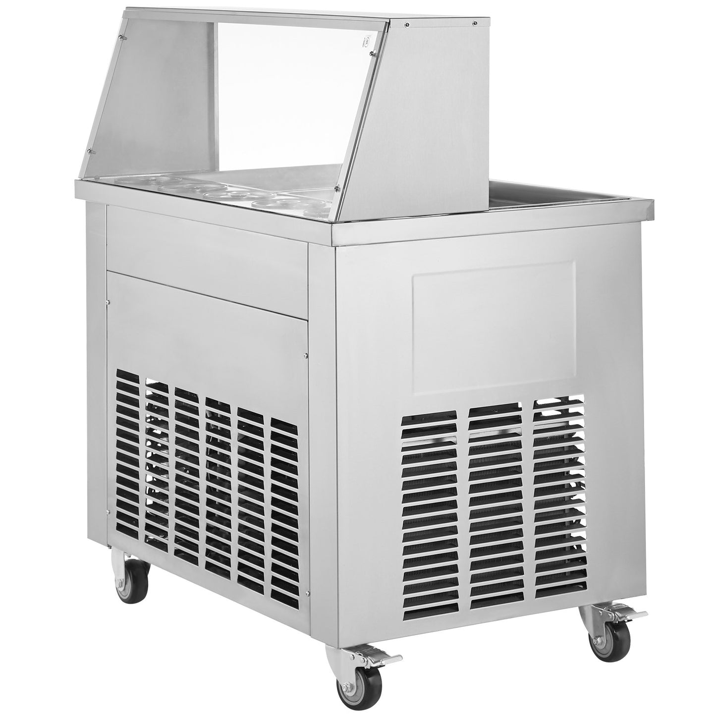 Máquina Comercial de Gelado Frito VEVOR com 2 Placas