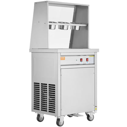 Máquina Profissional para Gelado Frito em Aço Inoxidável