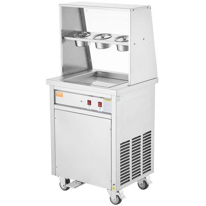 Máquina Profissional para Gelado Frito em Aço Inoxidável