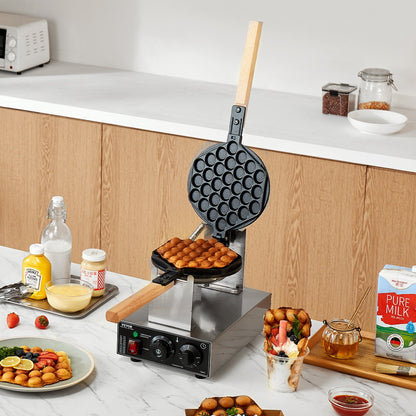 Máquina Profissional para Waffles Bolha 1400W VEVOR