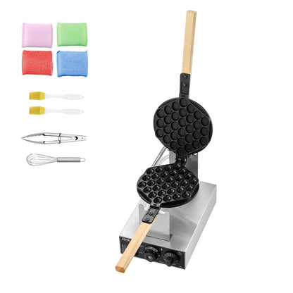 Máquina Profissional para Waffles Bolha 1400W VEVOR