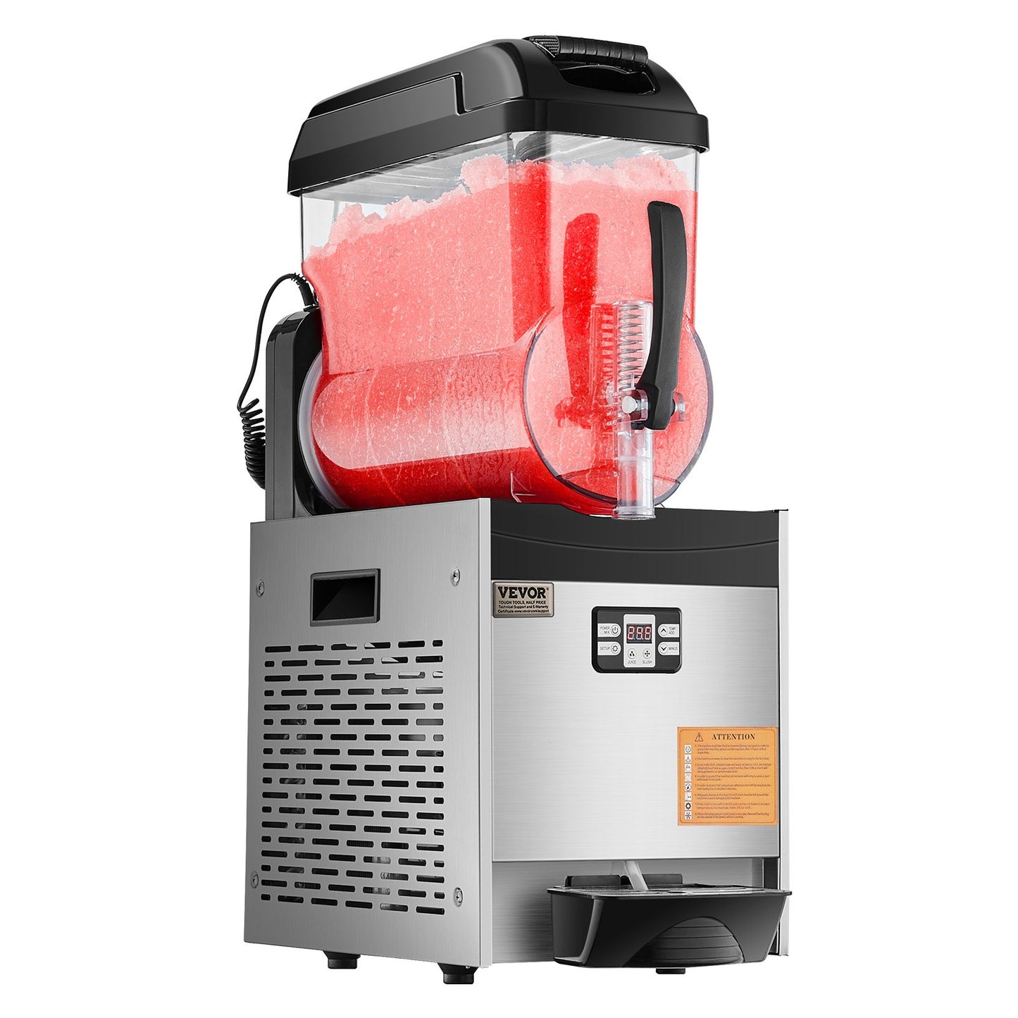 Máquina Slushy Comercial VEVOR 12L em Aço Inoxidável