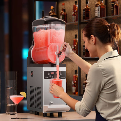 Máquina Slushy Comercial VEVOR 12L em Aço Inoxidável