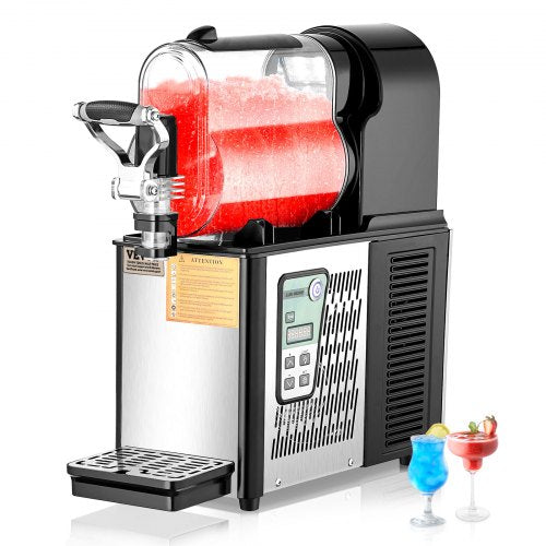 Máquina Slushy Comercial VEVOR 3L Inox para Bebidas