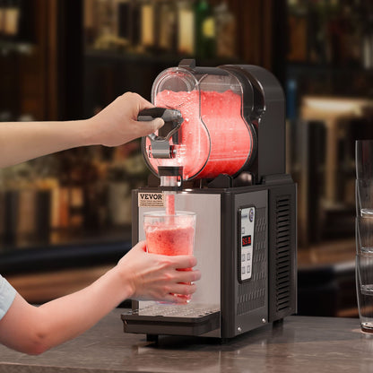 Máquina Slushy Comercial VEVOR 3L Inox para Bebidas