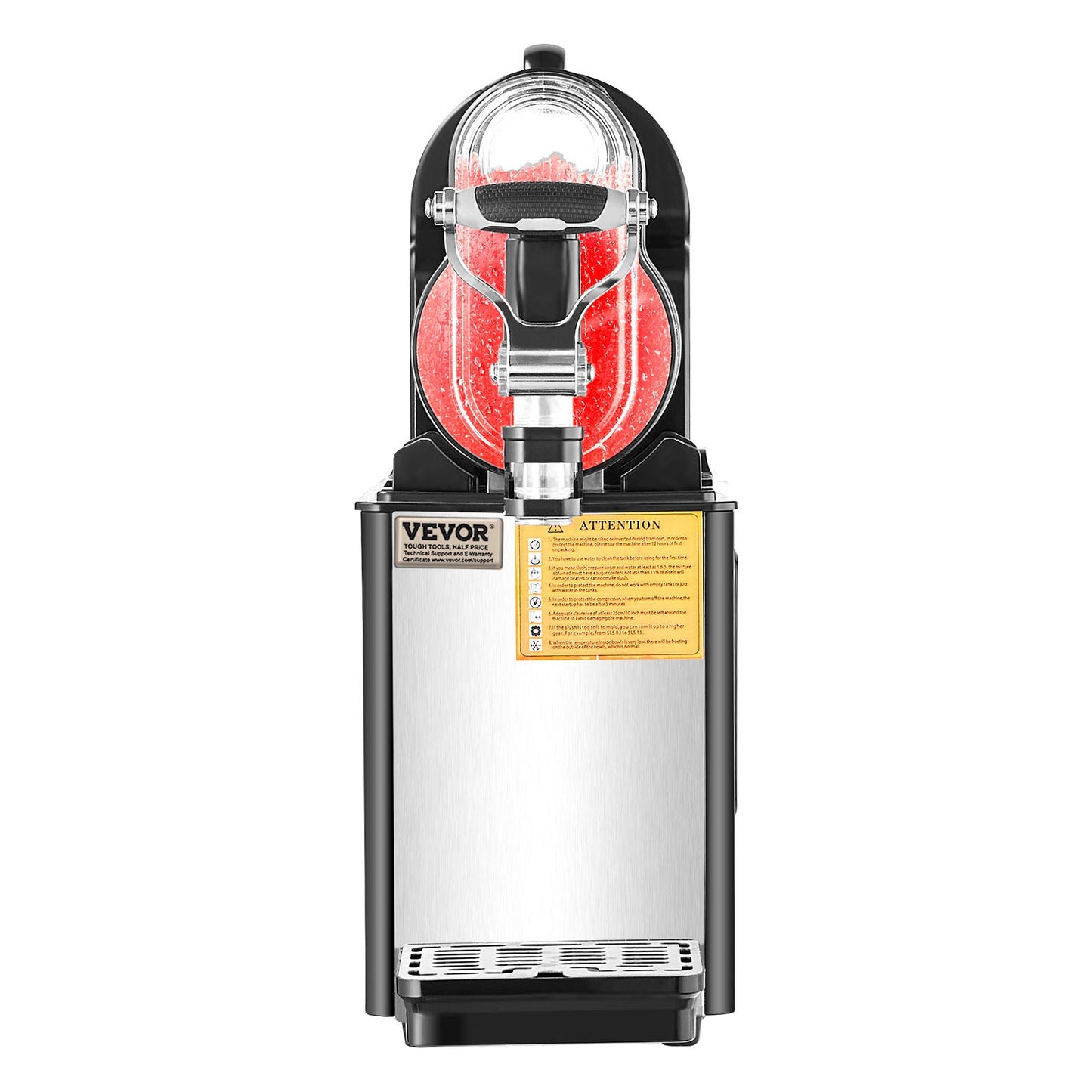 Máquina Slushy Comercial VEVOR 3L Inox para Bebidas