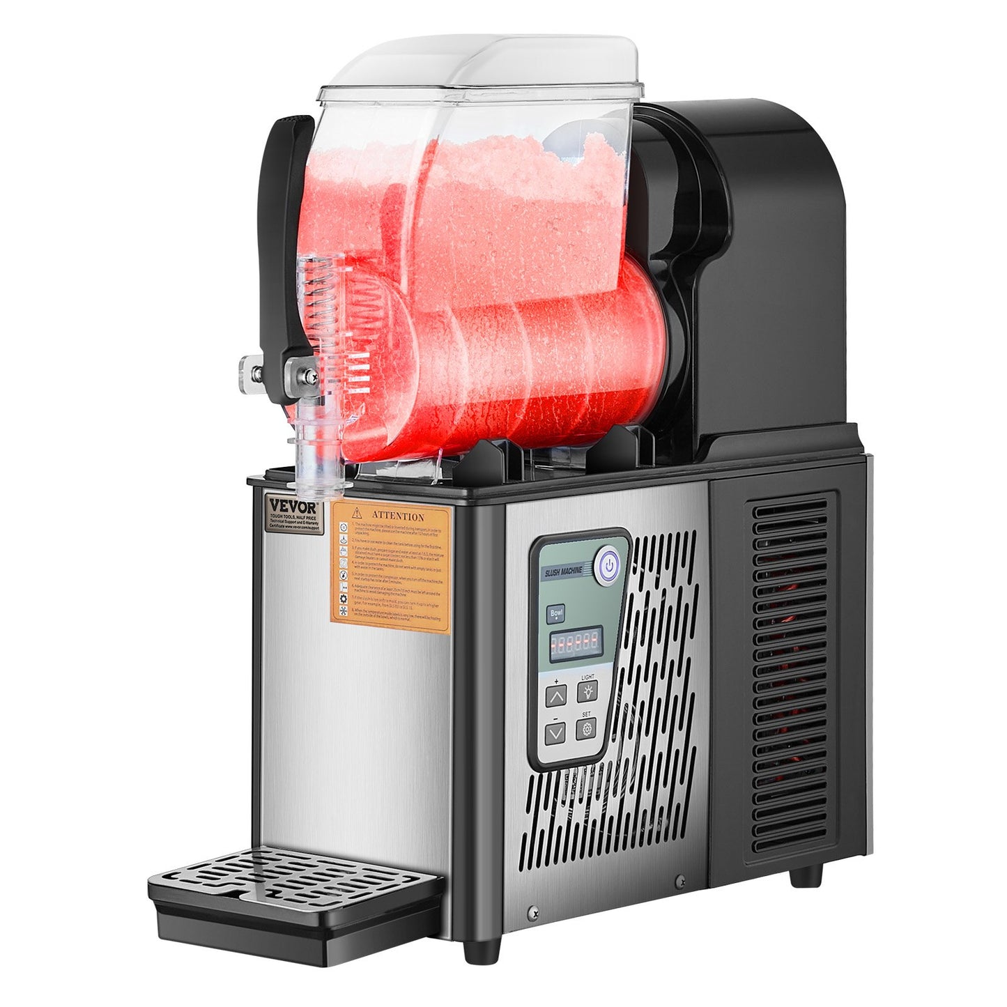 Máquina Slushy Comercial 4L VEVOR em Aço Inoxidável
