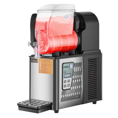 Máquina Slushy Comercial 4L VEVOR em Aço Inoxidável
