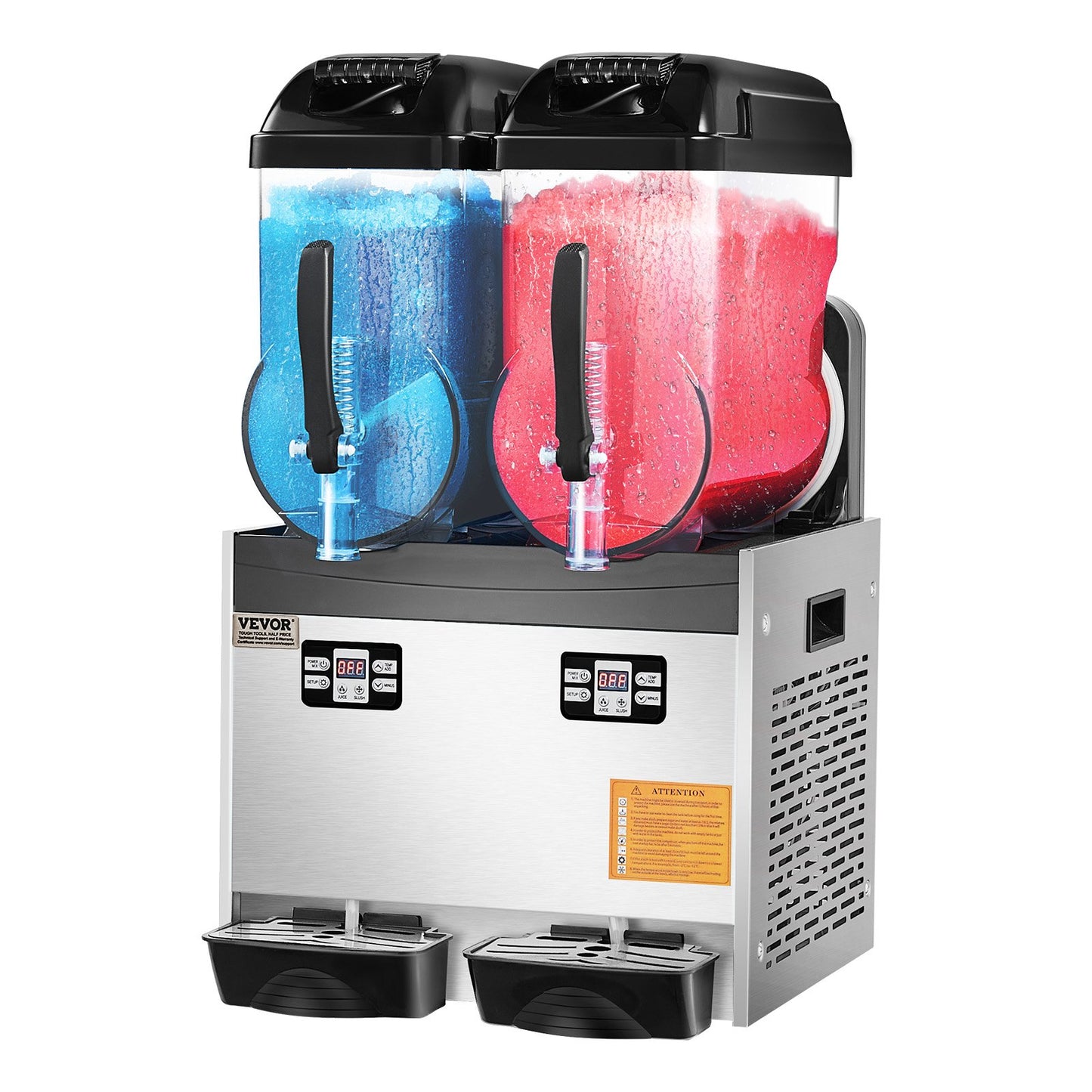 Máquina Slushy Comercial Duplo Tanque 12L VEVOR