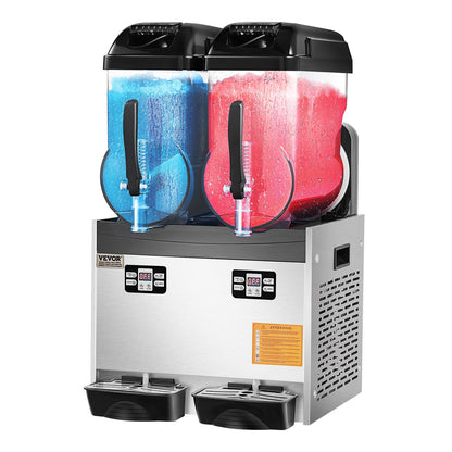 Máquina Slushy Comercial Duplo Tanque 12L VEVOR