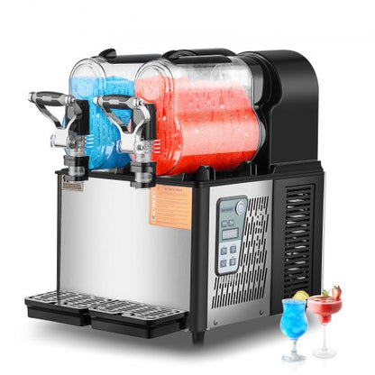 Máquina Slushy VEVOR 3Lx2 Tanques Duplos