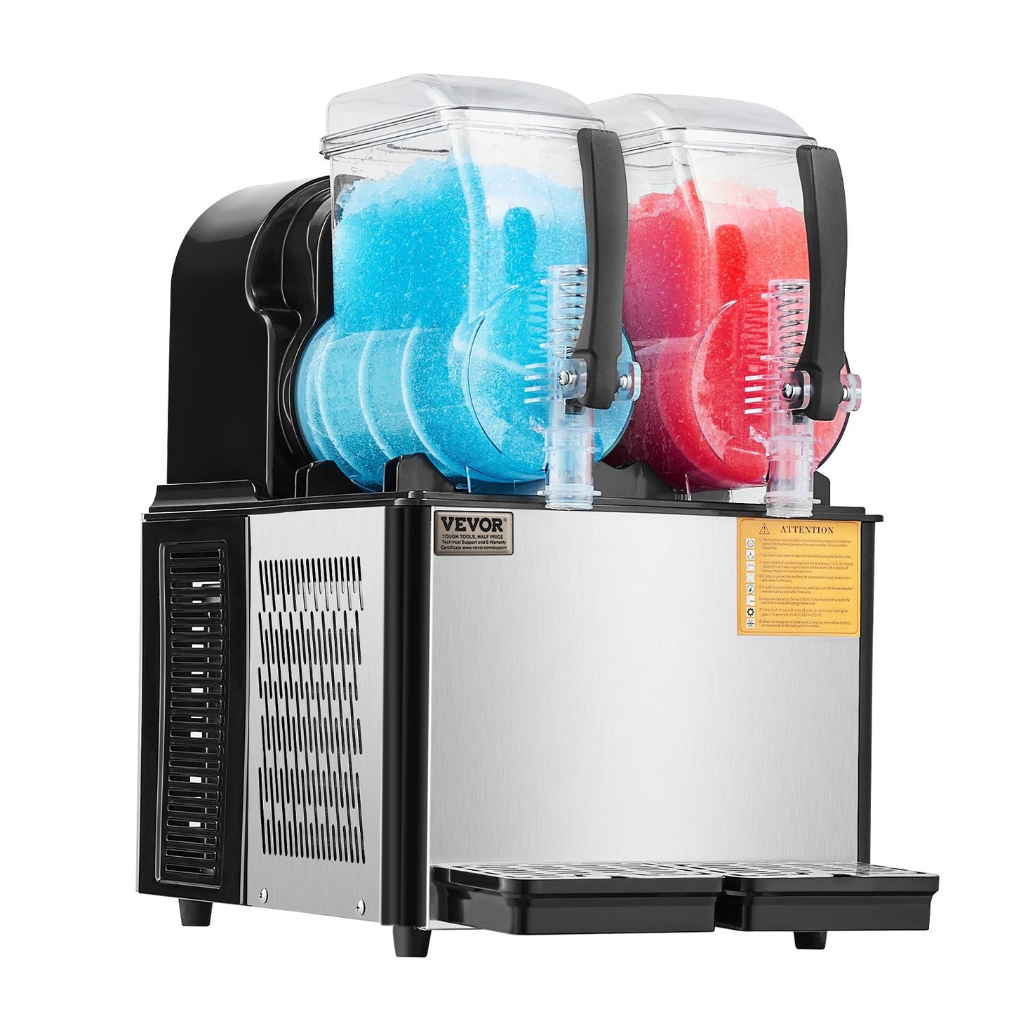 Máquina Slushy Comercial VEVOR 4Lx2 Tanques Duplos