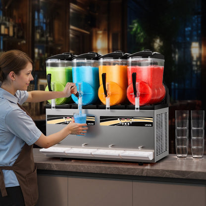 Máquina Slushy VEVOR 12L x4 Tanques para Negócios