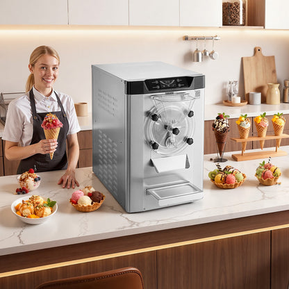 Máquina Comercial de Gelado Duro VEVOR 2000W 12-20L/h