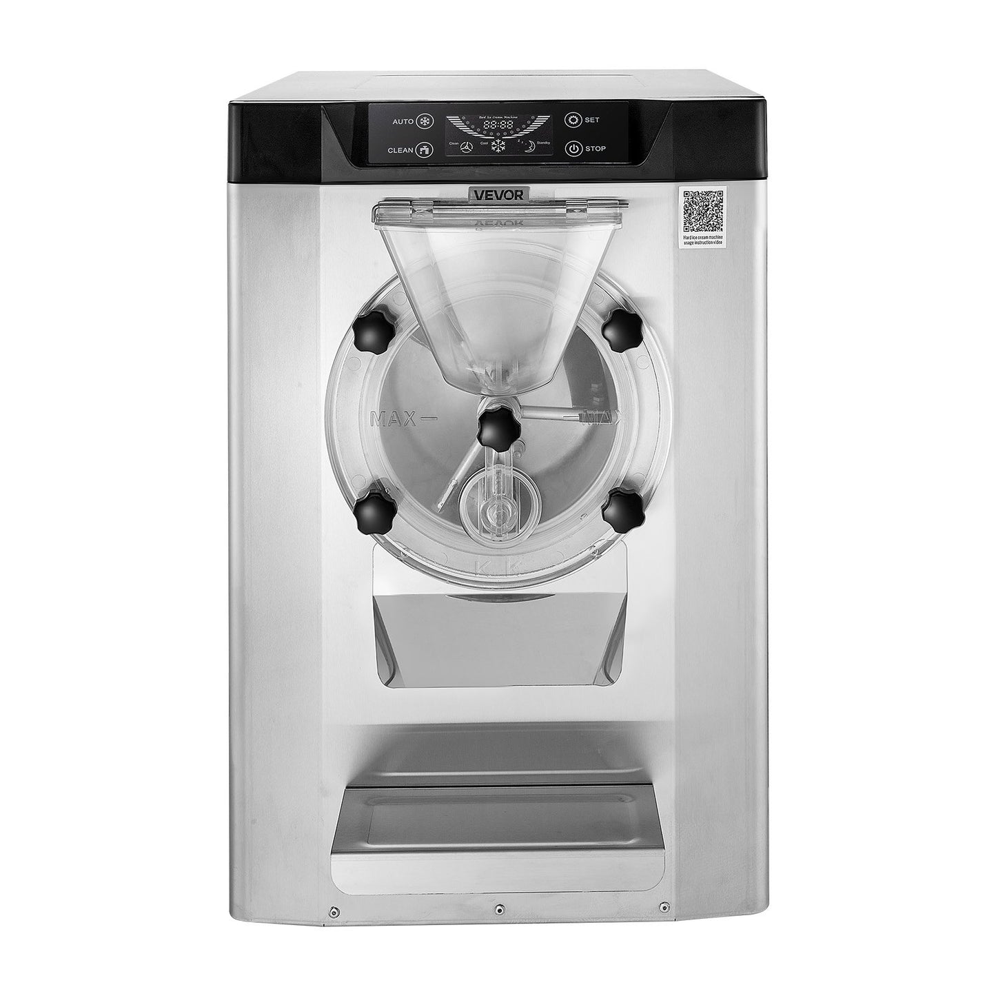 Máquina Comercial de Gelado Duro VEVOR 2000W 12-20L/h