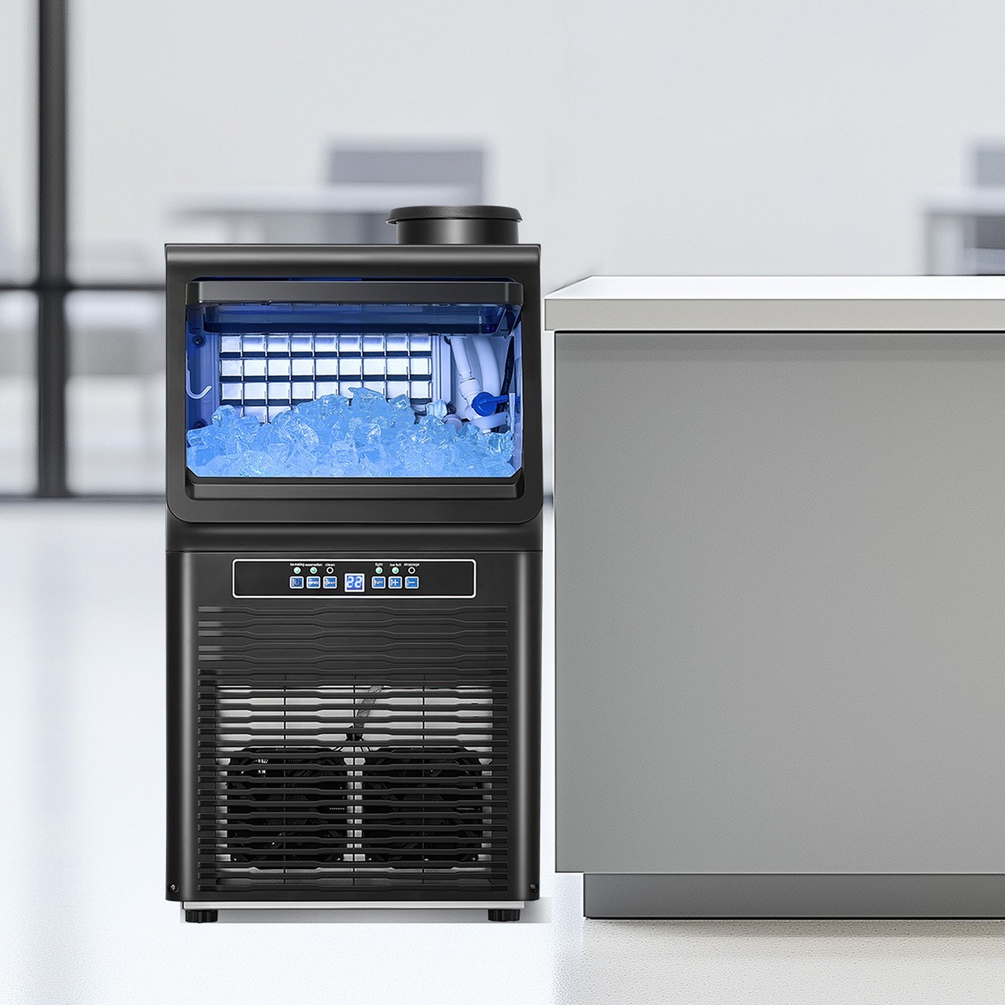 Máquina de Gelo VEVOR 90lbs/24H com Display LED