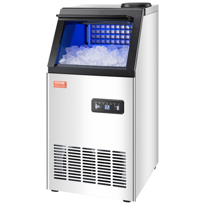 Máquina de Gelo Comercial VEVOR 120lbs/24H com Display LED