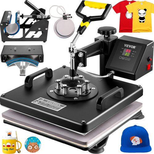 Máquina de Transferência Térmica VEVOR 15x15" 5 em 1
