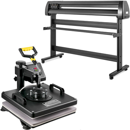 VEVOR 5 em 1 Prensa Térmica e Plotter de Vinil 380x380mm