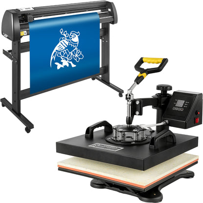 VEVOR 5 em 1 Prensa Térmica e Plotter de Vinil 380x380mm