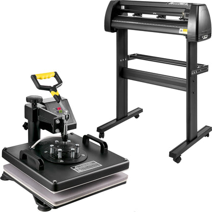 Kit Máquina de Transferência Térmica 380x380mm + Cortadora Vinil 28"