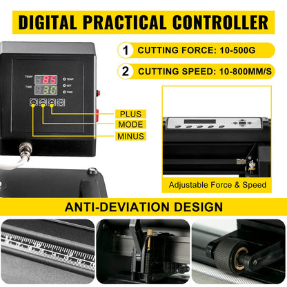 Kit Máquina de Transferência Térmica 380x380mm + Cortadora Vinil 28"