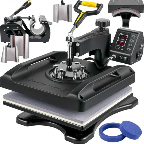 Máquina de Transferência Térmica 8 em 1 VEVOR 38x38 cm