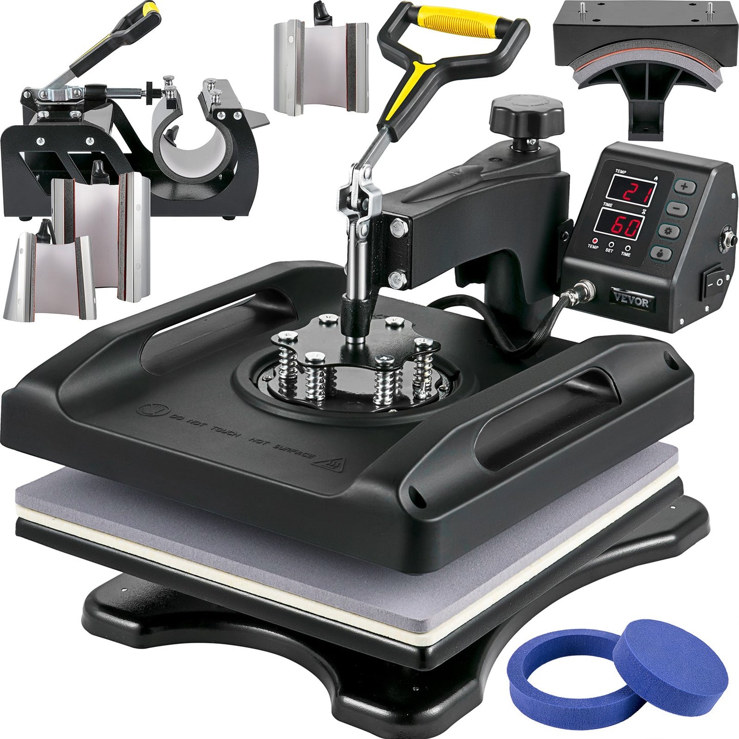 Máquina de Transferência Térmica 8 em 1 VEVOR 38x38 cm