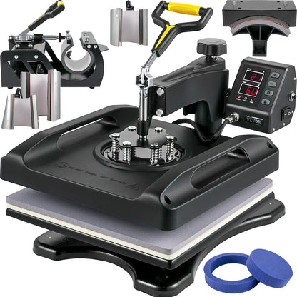 Máquina de Transferência Térmica 8 em 1 VEVOR 38x38 cm