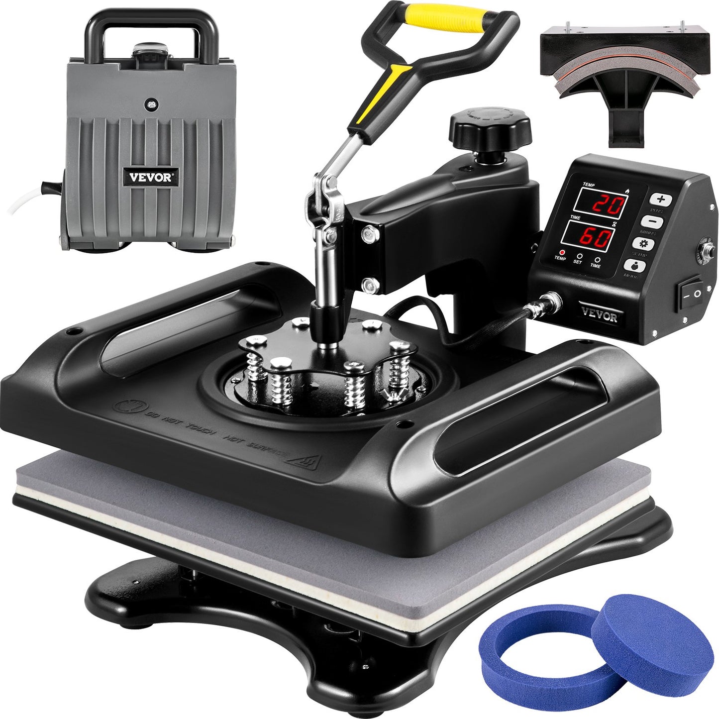 Máquina de Transferência Térmica 5 em 1 VEVOR 12x15"