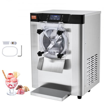 Máquina de Gelados Comercial VEVOR 12L/H, 1295W, 4.5L