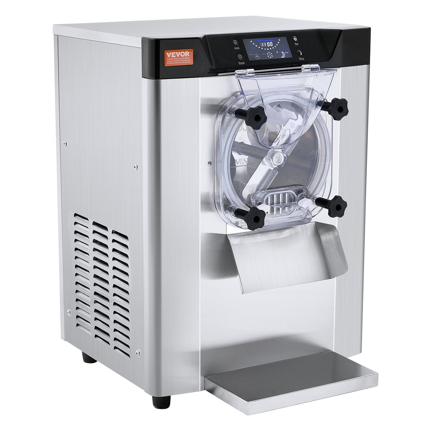 Máquina de Gelados Comercial VEVOR 12L/H, 1295W, 4.5L