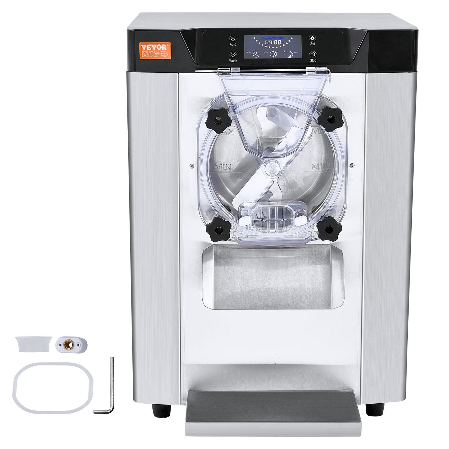 Máquina de Gelados Comercial VEVOR 12L/H, 1295W, 4.5L