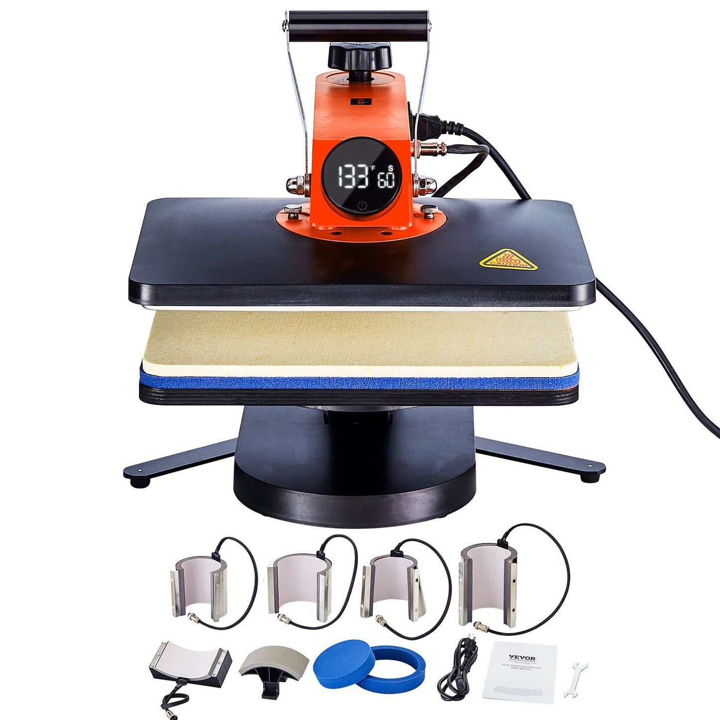 Máquina de Transferência Térmica 8 em 1 VEVOR Profissional