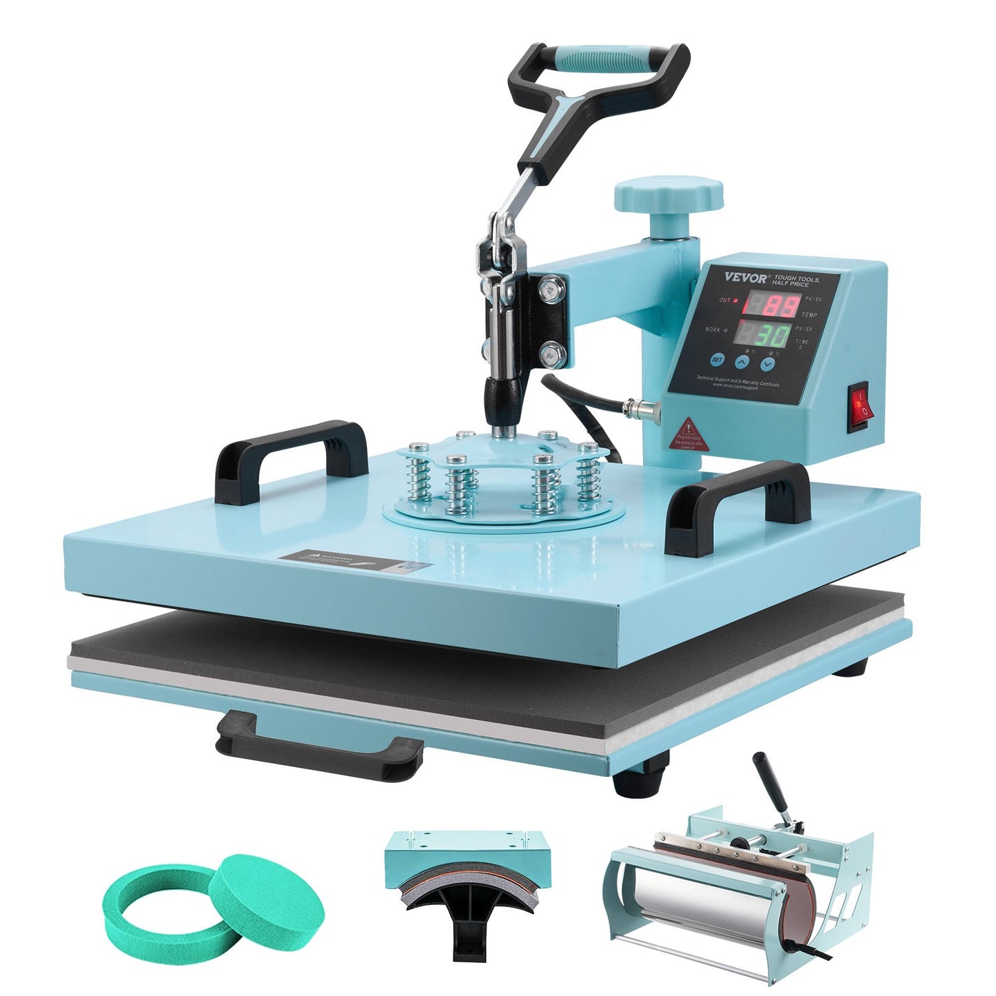 Máquina de Transferência Térmica 5 em 1 VEVOR 380x380mm