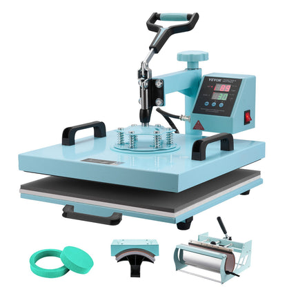Máquina de Transferência Térmica 5 em 1 VEVOR 380x380mm