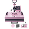 Máquina de Transferência Térmica 5 em 1 VEVOR 380x380 mm Rosa