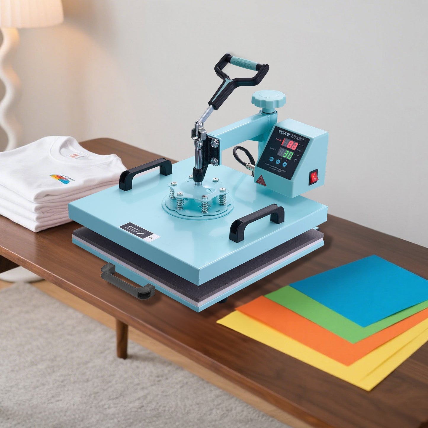 Máquina de Prensa Térmica 38x380 mm 8 em 1 VEVOR Verde