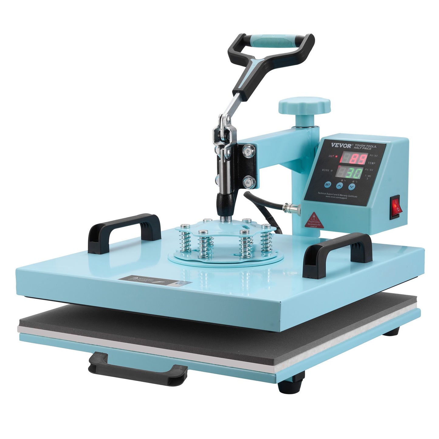 Máquina de Prensa Térmica 38x380 mm 8 em 1 VEVOR Verde