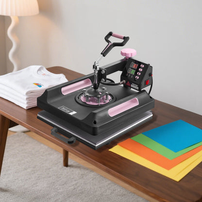 Prensa Térmica 8 em 1 VEVOR 380x380 mm Multifuncional