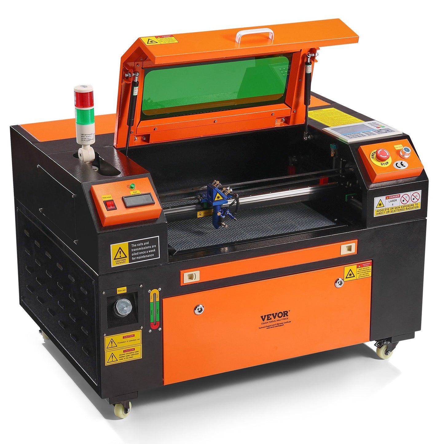 Gravadora Laser CO2 VEVOR 50W 300x500mm Alta Precisão