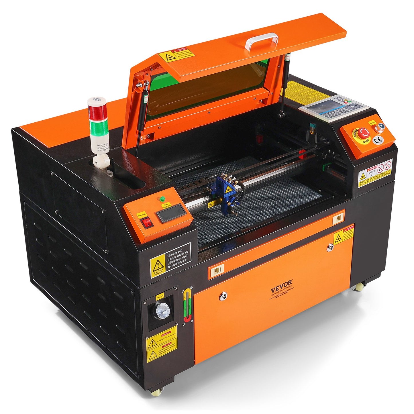 Gravadora Laser CO2 VEVOR 50W 300x500mm Alta Precisão