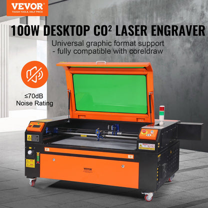 Gravadora Laser CO2 VEVOR 100W 600x900mm Alta Velocidade