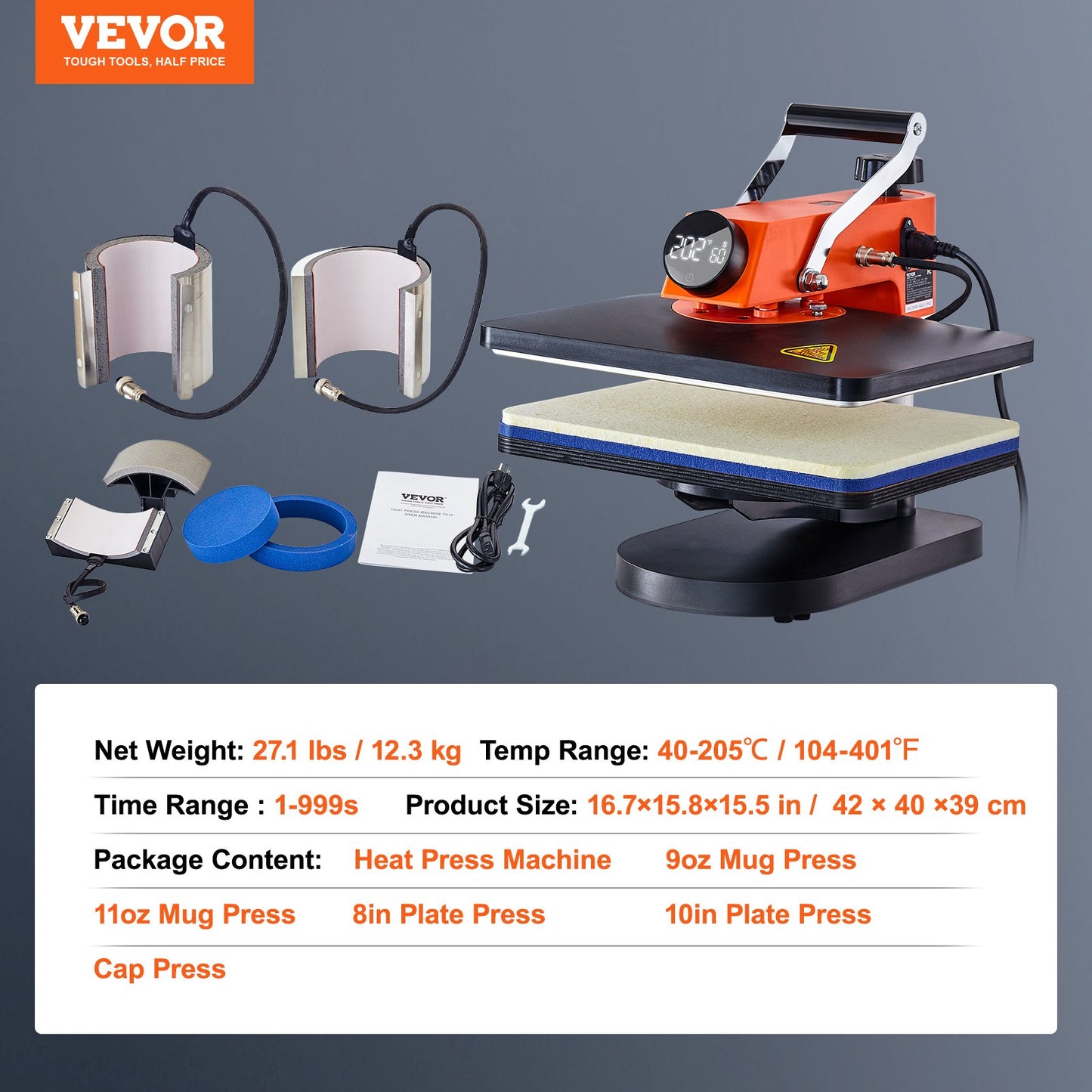 Máquina de Transferência Térmica 6 em 1 VEVOR