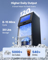 Máquina de Gelo Comercial VEVOR 54kg/24h com Armazenamento 14kg