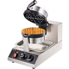 Máquina de Waffles Redonda VEVOR 1300W Rotativa Antiaderente