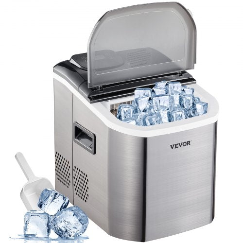Máquina de Gelo Portátil VEVOR 18.1 kg com Dispensador