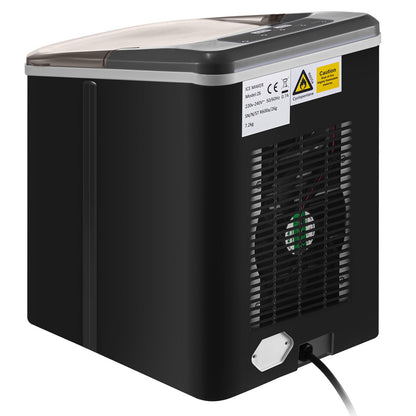 Máquina de Gelo Portátil 12KG com Ecrã LCD e Pá