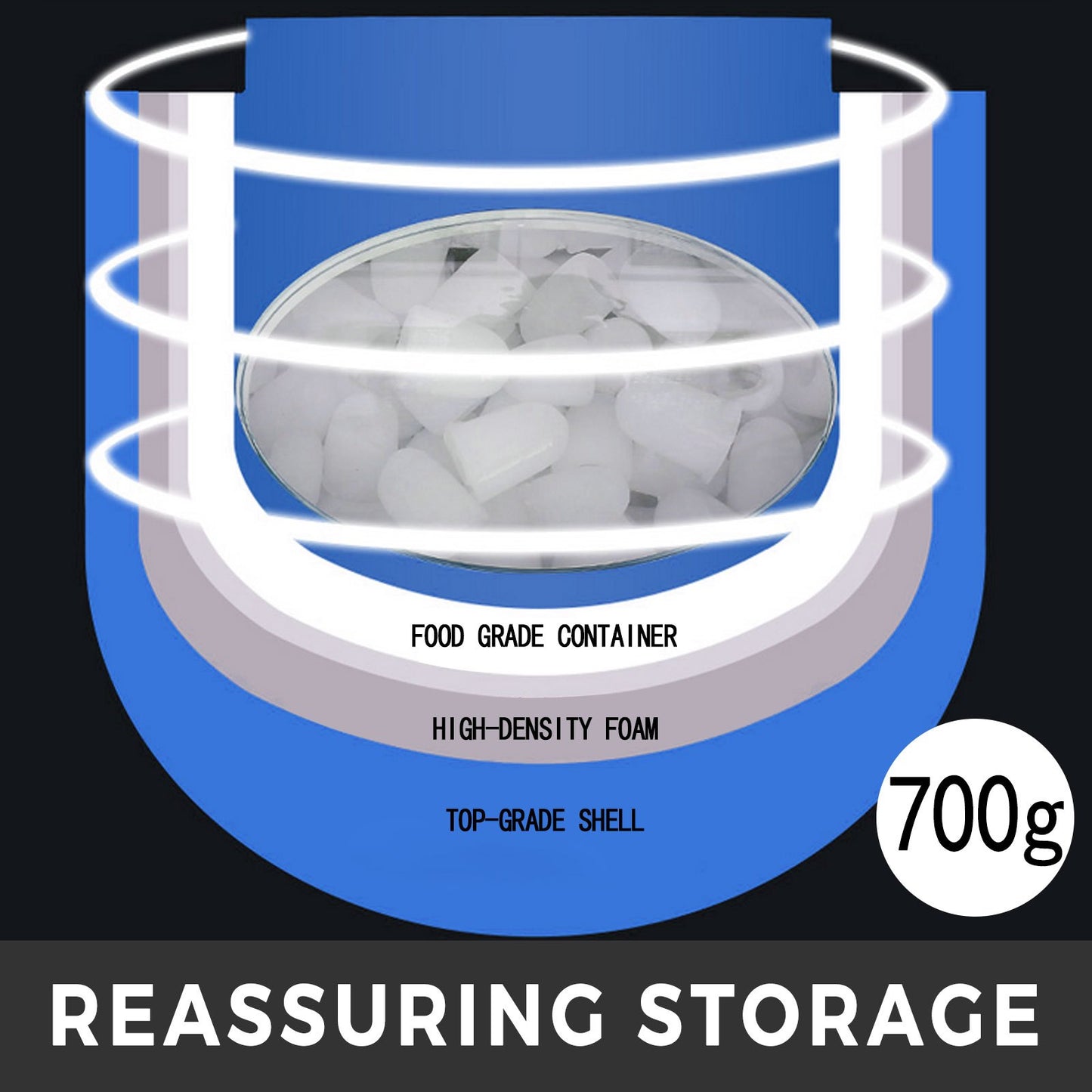 Máquina de Gelo Portátil 12KG com Ecrã LCD e Pá