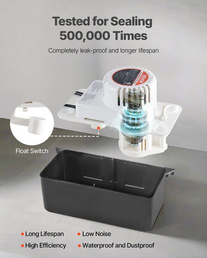 Bomba de Condensado Automática VEVOR 65 GPH 1/50 HP
